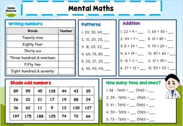 Grade 2 Mental Maths Worksheets | Free Printables | Math ...