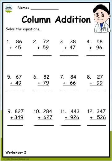 Grade 3 Addition Worksheets | Free Printables | Math Worksheets