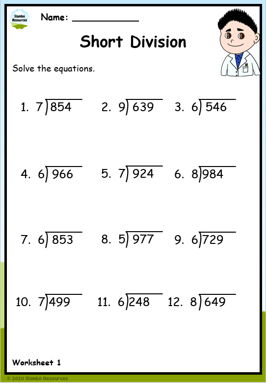 Grade 4 Division Worksheets | Free Printables | Math Worksheets