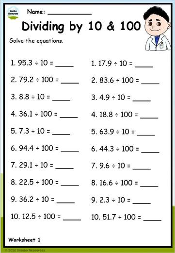 Grade 5 Division Worksheets | Free Printables | Math Worksheets