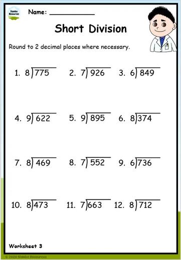 Grade 5 Division Worksheets | Free Printables | Math Worksheets