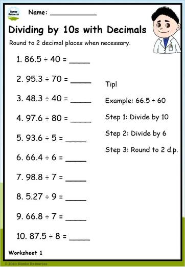 Grade 6 Division Worksheets | Free Printables | Math Worksheets