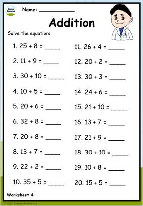 Grade 1 Math Worksheets | Free Worksheets