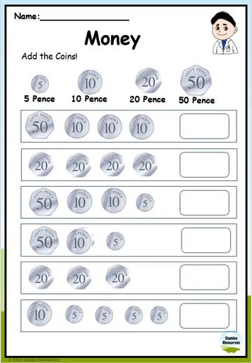 Grade 2 Money Worksheets | Free Printables | Math Worksheets