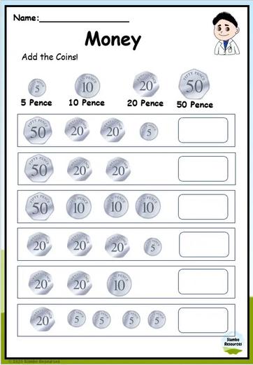 Grade 2 Money Worksheets | Free Printables | Math Worksheets