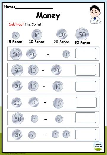 Grade 2 Money Worksheets | Free Printables | Math Worksheets