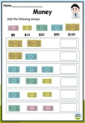 Grade 2 Money Worksheets | Free Printables | Math Worksheets