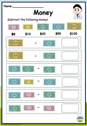 Grade 2 Money Worksheets | Free Printables | Math Worksheets