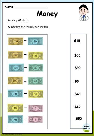 Grade 2 Money Worksheets | Free Printables | Math Worksheets