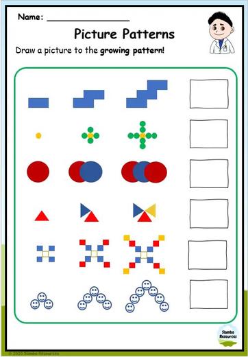 Grade 3 Pattern Worksheets | Free Printables | Math Worksheets