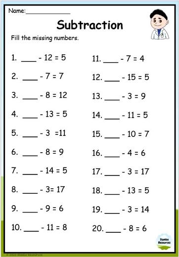 Grade 2 Subtraction Worksheets | Free Printables | Math ...
