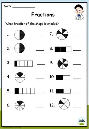 Grade 4 Fraction Worksheets | Free Printables | Math Worksheets