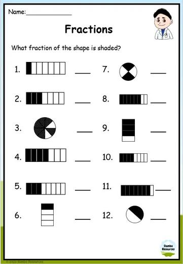 Grade 4 Fraction Worksheets | Free Printables | Math Worksheets