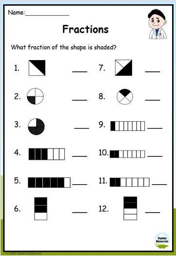 Grade 4 Fraction Worksheets | Free Printables | Math Worksheets