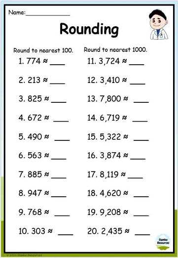Grade 4 Rounding Worksheets | Free Printables | Math Worksheets