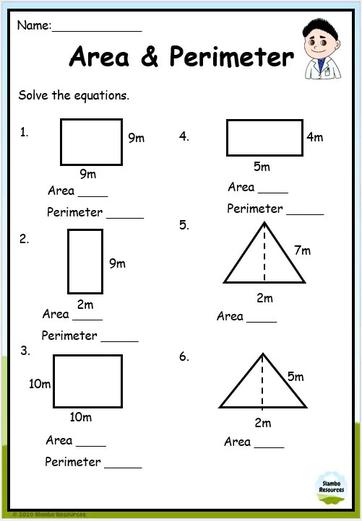 Grade 5 Area and Perimeter Worksheets | Free Math Worksheets