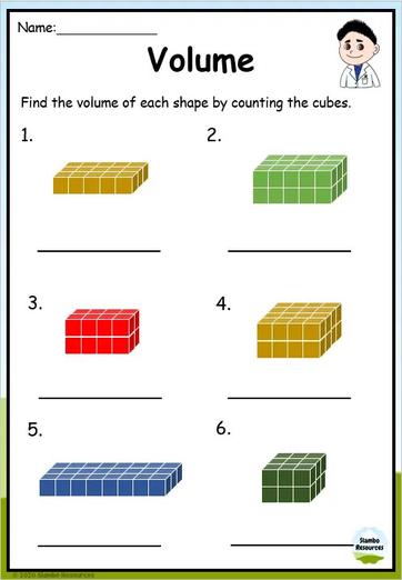 Grade 5 Volume Worksheets | Free Printables | Math Worksheets