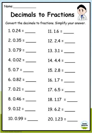 Grade 6 Decimal Worksheets | Free Printables | Math Worksheets