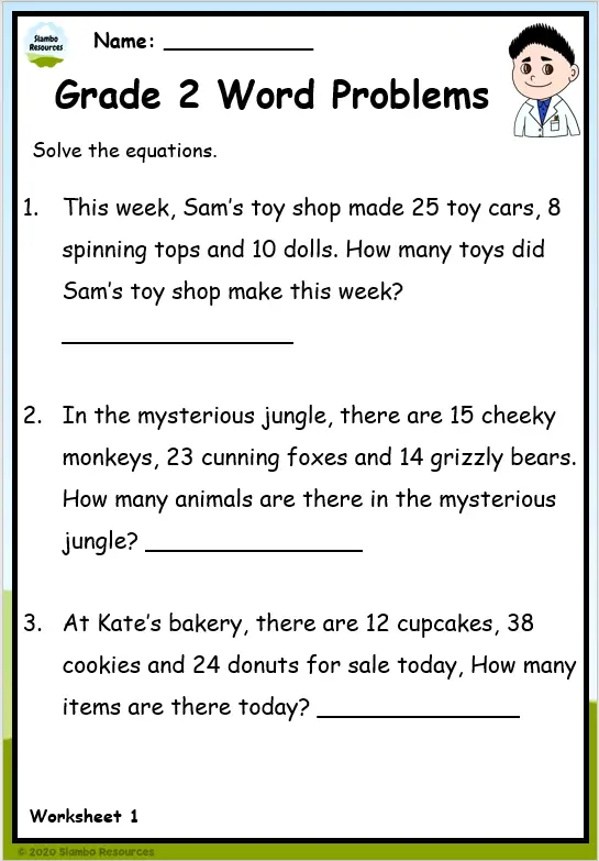 second grade problem solving