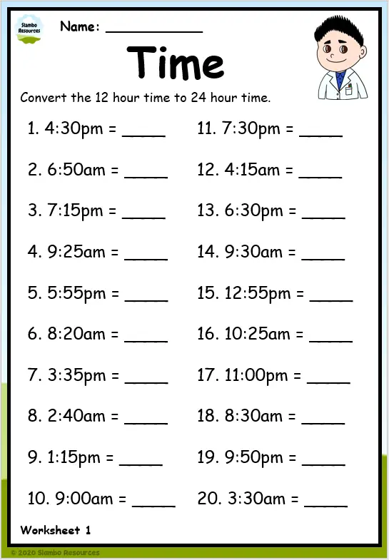 Grade 5 Time Worksheets Free Printables Math Worksheets