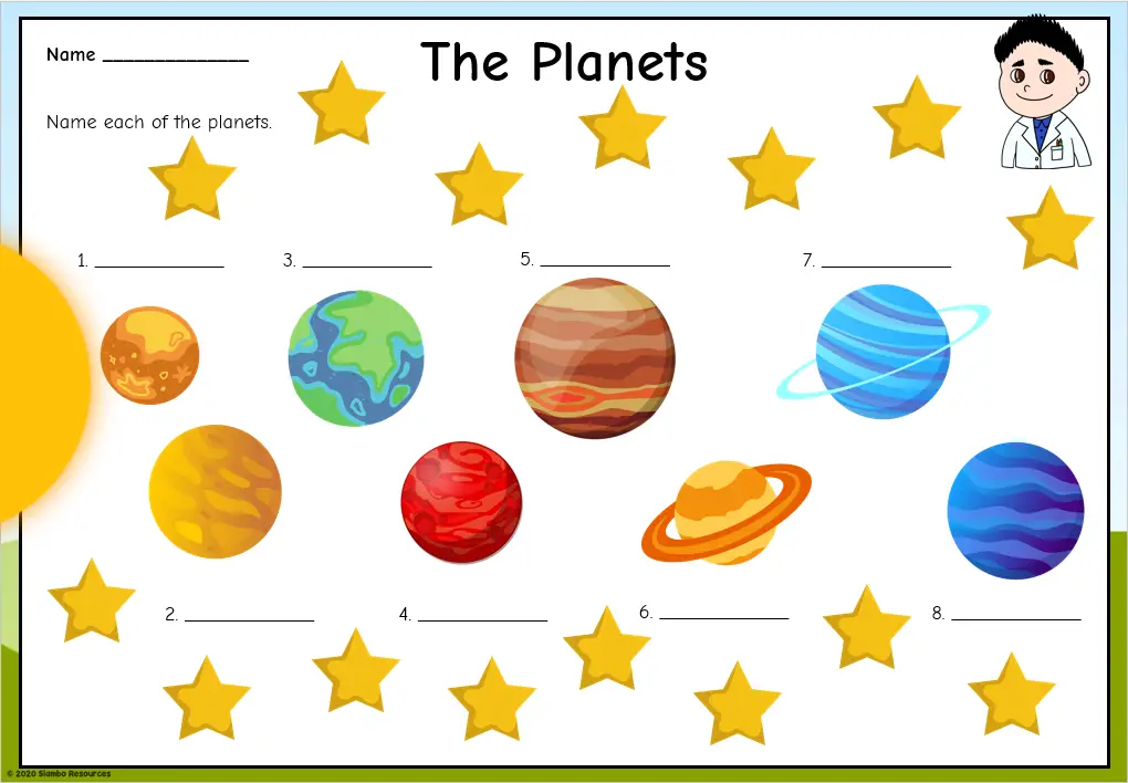 Free Printables Planets