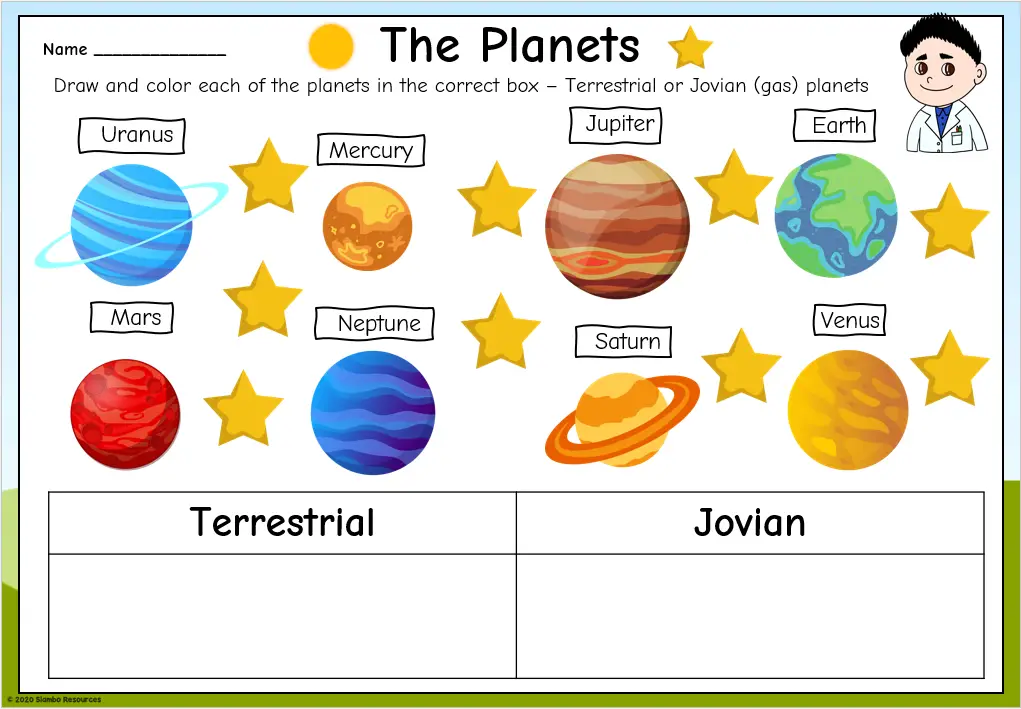 The Planets Worksheets Free Printables The Planets Worksheets Free Printables